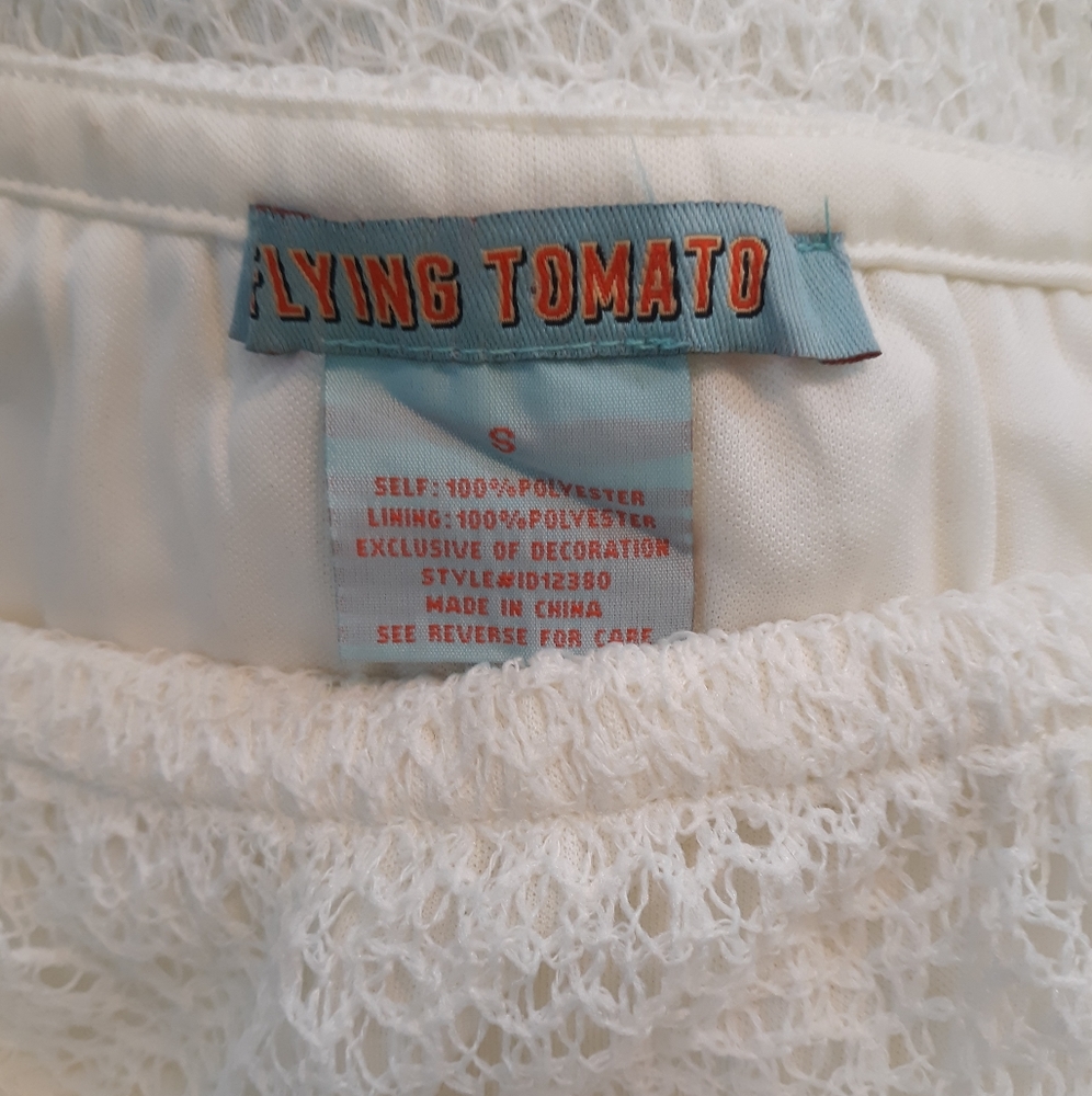 Flying tomato ivory lace shift dress sz small C2 - Picture 7 of 8